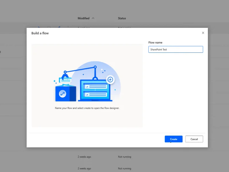 Créer un flux dans Power Automate