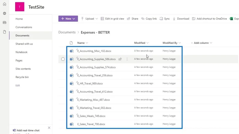 Hinzufügen von Metadaten in SharePoint mithilfe von Spalten