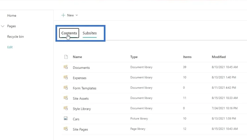 SharePoint-Unterwebsite: Erstellung und Konfiguration