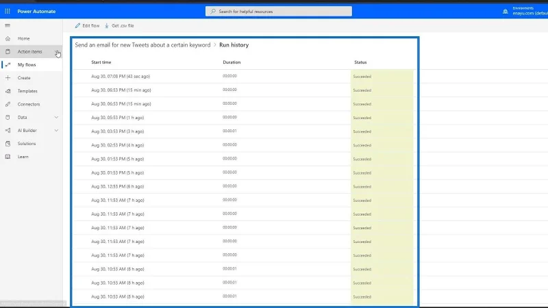Tutorial Microsoft Flow – Segera Lwn.  Aliran Automatik