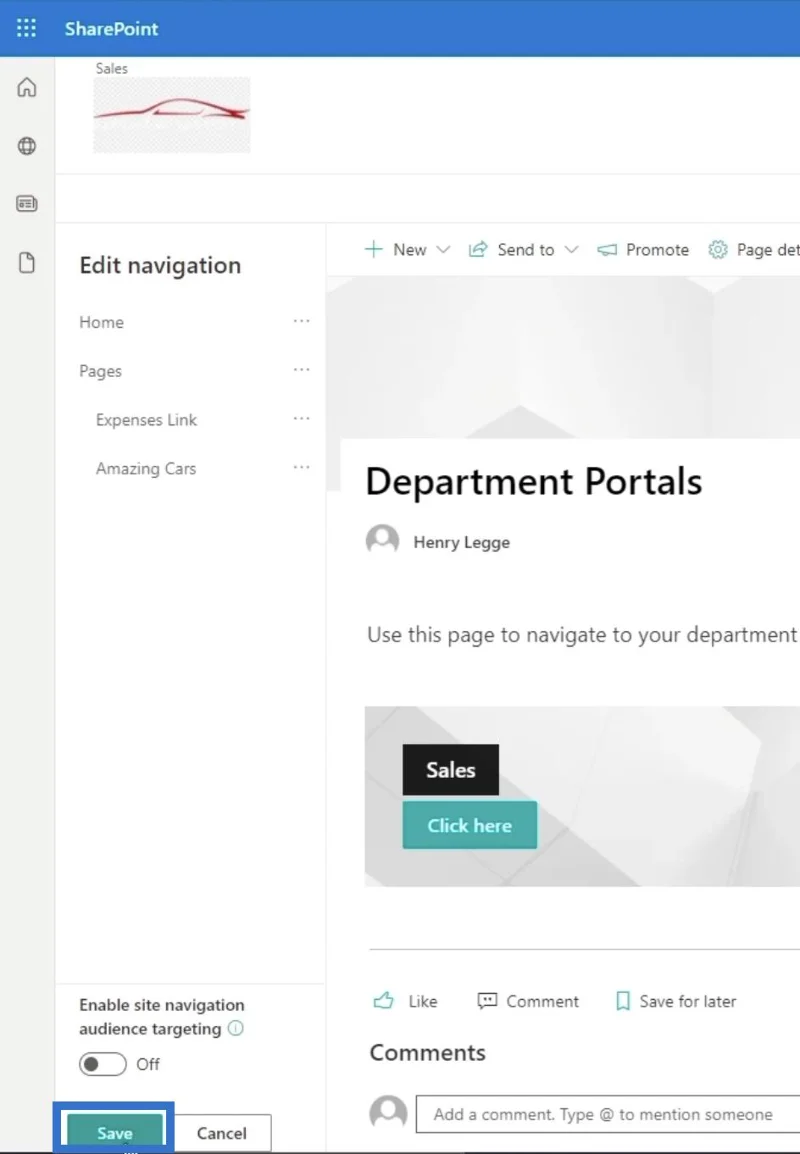 Elemen Navigasi Tapak SharePoint: Gambaran Keseluruhan