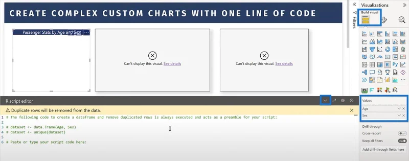 Menggunakan R Dalam LuckyTemplates: Mencipta Visual Kompleks