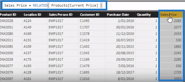 Membandingkan Lajur Dikira Dan Ukuran Dalam LuckyTemplates