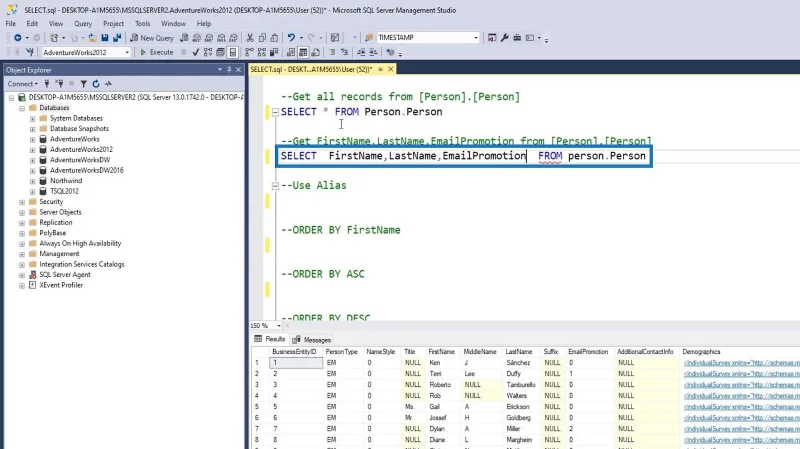Pernyataan SQL SELECT: Satu Pengenalan
