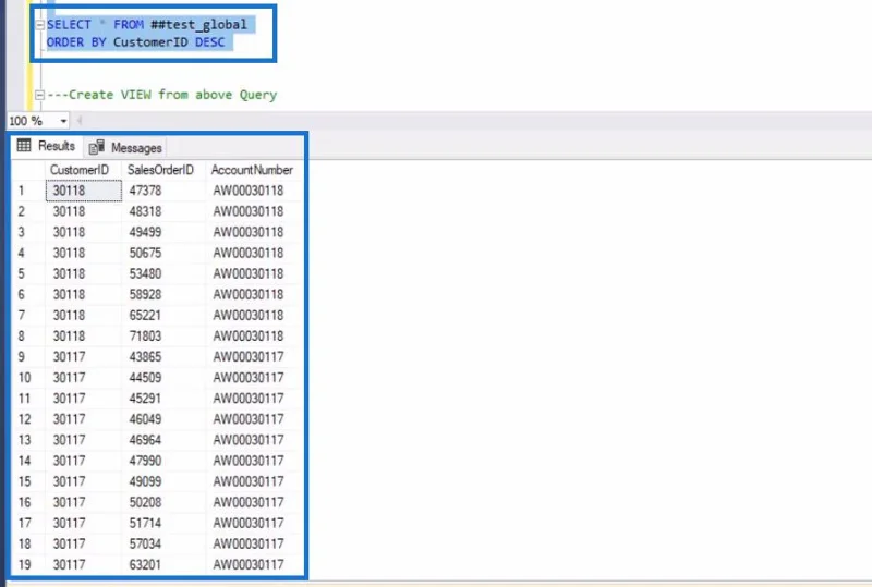 Jadual Dan Pandangan SQL Temp Untuk Pengguna LuckyTemplates