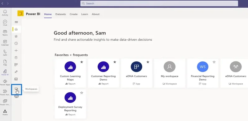 การรวม LuckyTemplates ในทีม MS
