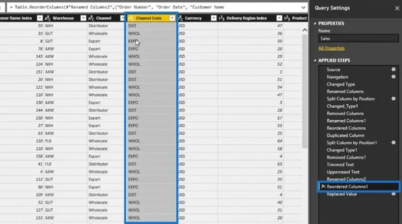 Editor Pertanyaan LuckyTemplates: Transformasi Baris & Lajur