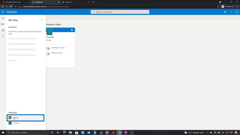 Tapak SharePoint |  Reka Letak Dan Panduan Menu