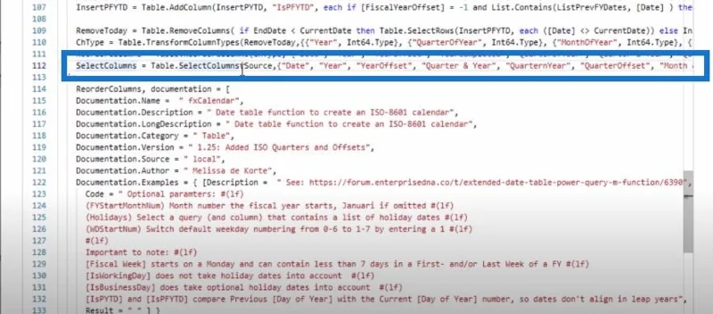 Jadual Tarikh Lanjutan Power Query M Fungsi