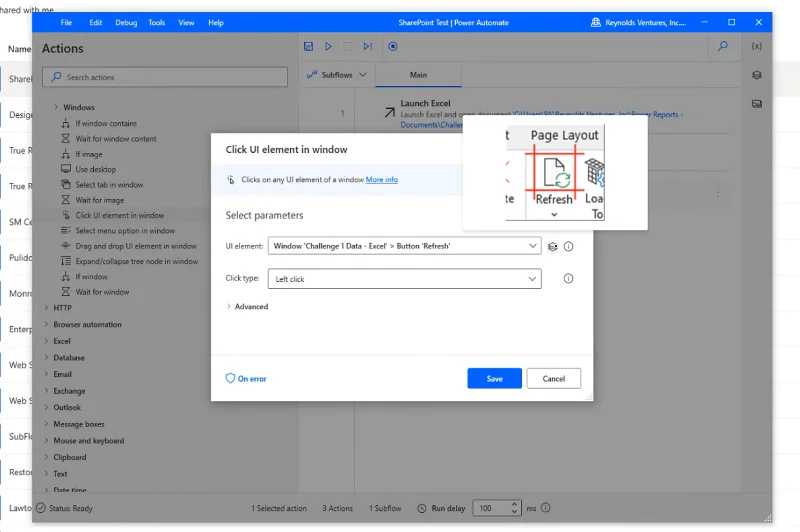 Muat semula Fail Excel Dalam Sharepoint W/ Power Automate Desktop