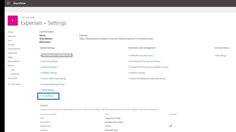 Tetapan Pustaka Tapak SharePoint |  Gambaran keseluruhan