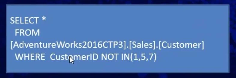 Tapis Dalam SQL Menggunakan IN, NOT IN, LIKE, Dan NOT LIKE