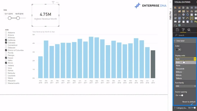 Technique de visualisation de données LuckyTemplates : création d'un en-tête ou d'un titre dynamique