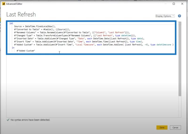 แสดงวันที่/เวลารีเฟรชล่าสุดในรายงาน LuckyTemplates ของคุณ