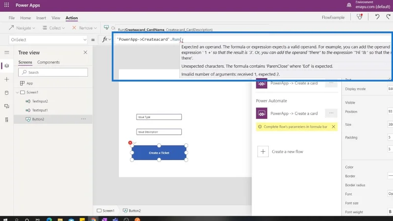 Penyepaduan PowerApps Dalam Microsoft Power Automate
