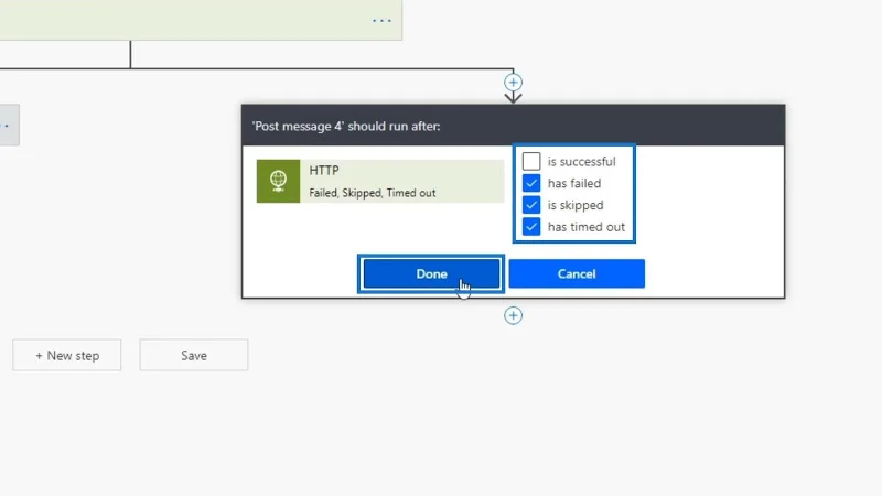 Ralat Pengendalian Dalam Kuasa Automate Melalui Cawangan Selari