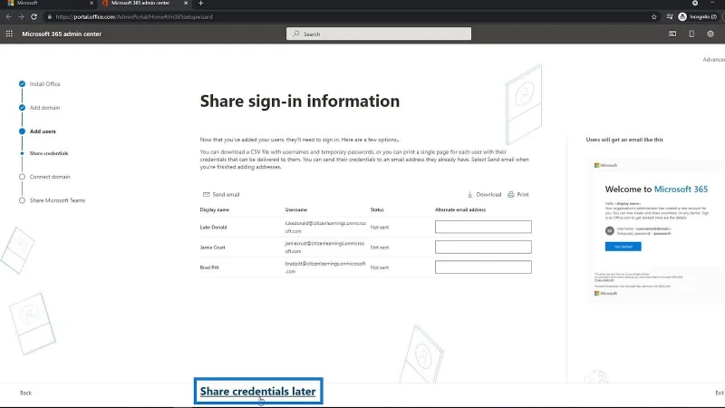 Tutorial MS SharePoint: Penciptaan Akaun
