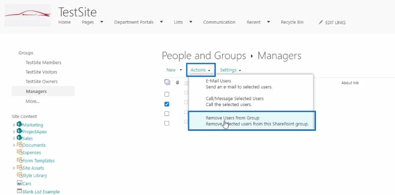 Penyesuaian Permintaan Akses Laman SharePoint