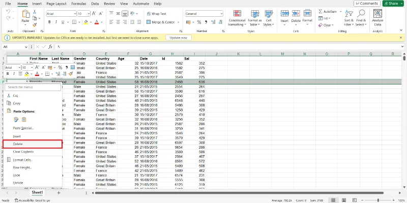 Cara Mengurangkan Saiz Fail Excel – 6 Kaedah Berkesan