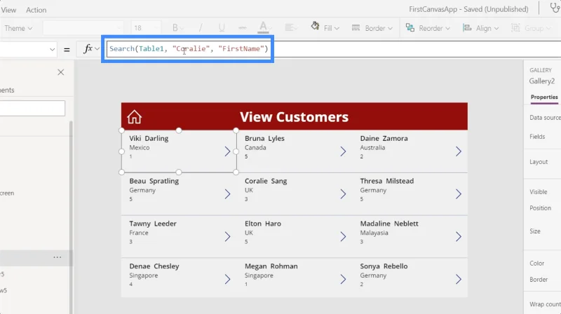 ฟิลด์ค้นหา PowerApps: วิธีเพิ่มและปรับแต่ง