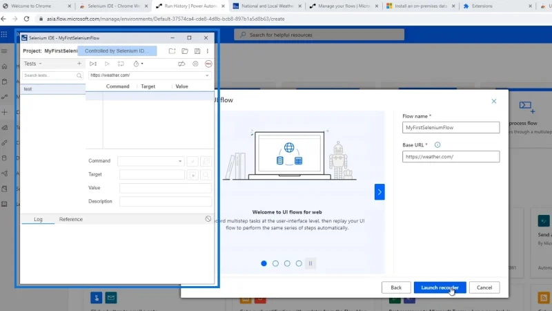 Selenium IDE Dalam Aliran UI Power Automate