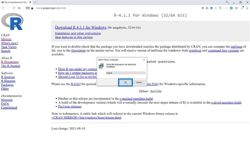 คู่มือการดาวน์โหลดและติดตั้ง R และ RStudio
