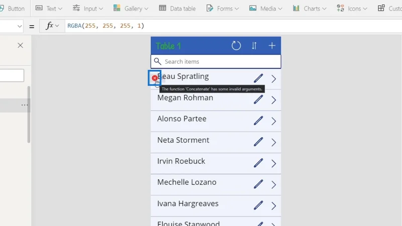 Tutorial Microsoft Power Apps |  Menyemak Ralat