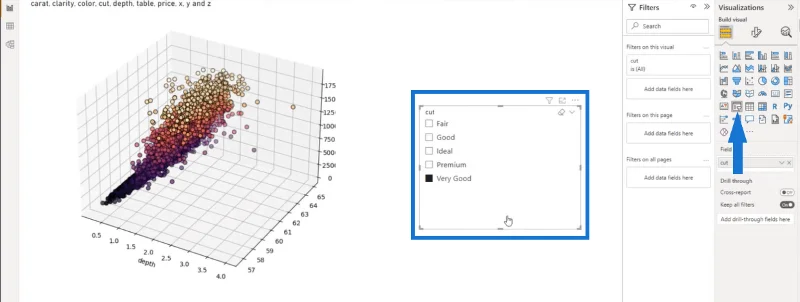 Cipta Plot Scatter 3D Menggunakan Python Dalam LuckyTemplates
