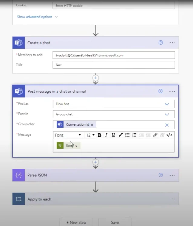 Faire une requête HTTP dans Power Automate