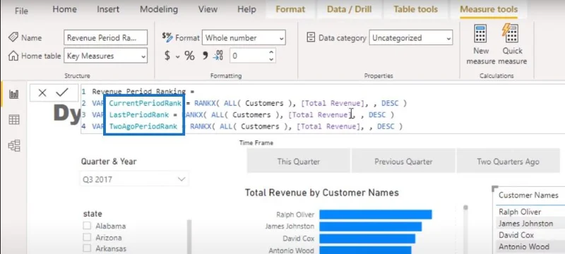 Visualisasi Kedudukan Dalam LuckyTemplates – Visual Dinamik