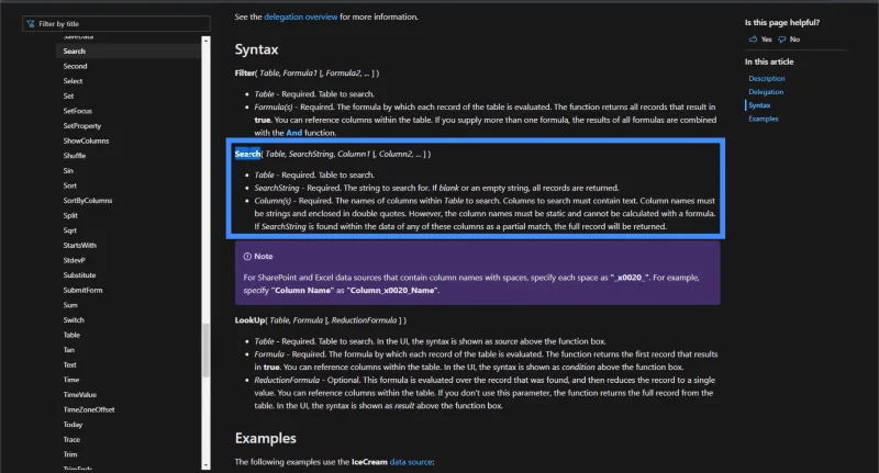 ฟิลด์ค้นหา PowerApps: วิธีเพิ่มและปรับแต่ง
