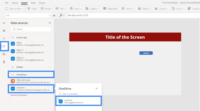 Carta PowerApps, Graf Dan Imej Dinamik
