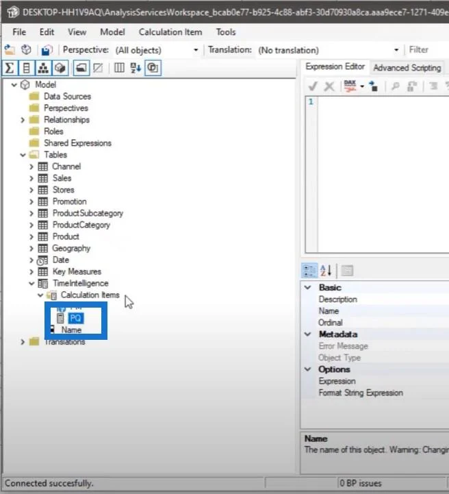 Use el editor tabular para crear grupos de cálculo en LuckyTemplates
