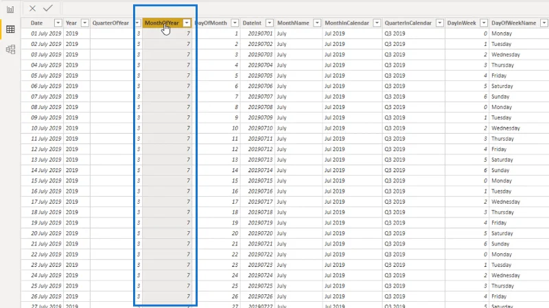 Lajur Dikira LuckyTemplates Vs Ukuran: Perbandingan