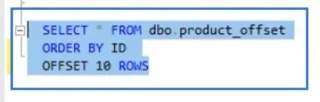 Pengekstrakan Data SQL Menggunakan OFFSET Dan FETCH