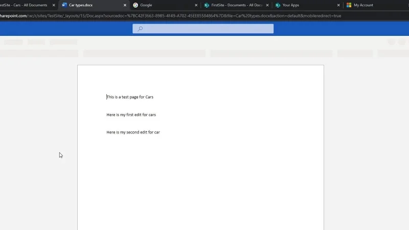 Versionierung in der SharePoint-Dokumentbibliothek