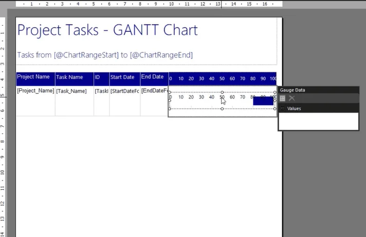 Cipta Carta Gantt Dalam LuckyTemplates Report Builder