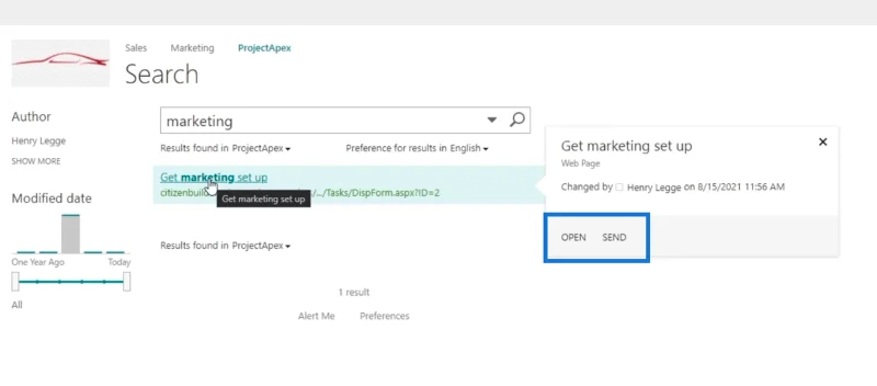 Fungsi Carian SharePoint
