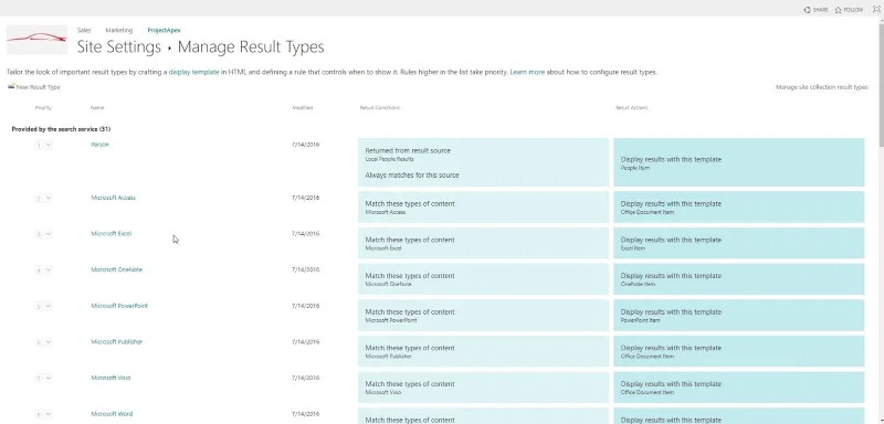 Fungsi Carian SharePoint