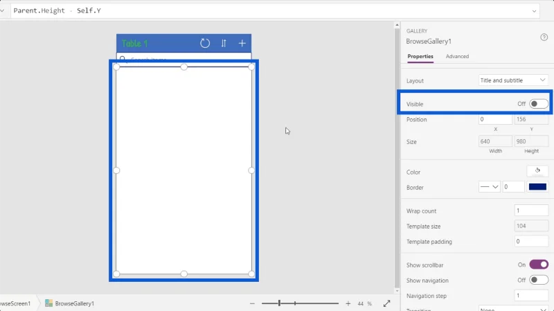 Galeri PowerApps: Satu Pengenalan