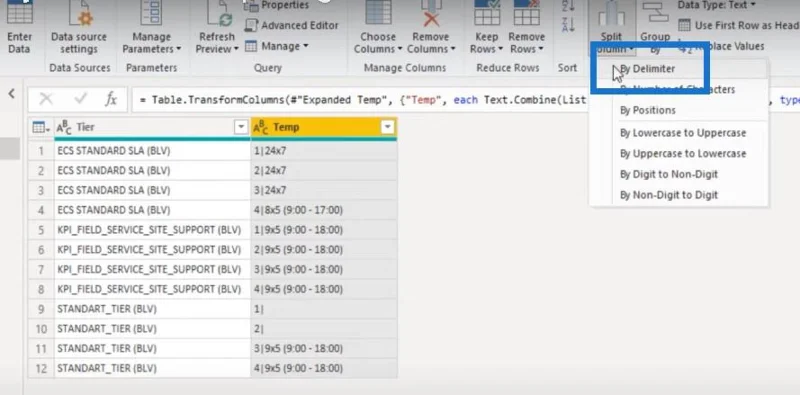 Tutorial Pertanyaan Kuasa Pemisahan Lajur LuckyTemplates: Cara Membahagikan Sel Excel Berbilang Baris Dalam LuckyTemplates
