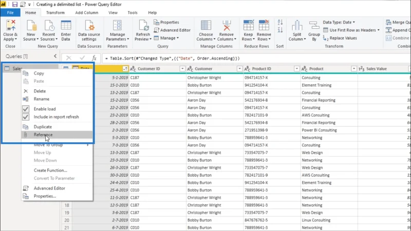 Cipta Senarai Terhad Dalam Power Query – Tutorial Editor Pertanyaan
