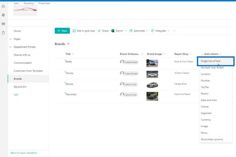 Pengesahan Lajur SharePoint Dalam Dua Cara