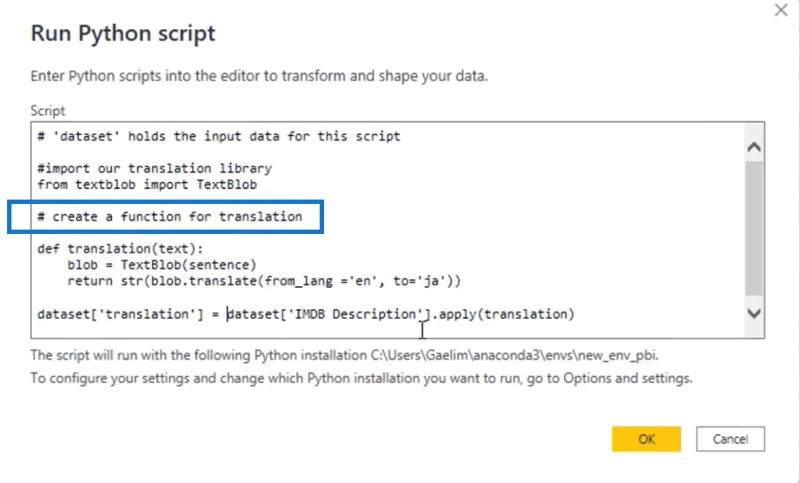 Tutorial LuckyTemplates Python: Cara Menterjemah Teks