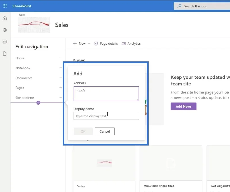 Elemen Navigasi Tapak SharePoint: Gambaran Keseluruhan