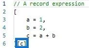Ungkapan Bersarang: Persekitaran Power Query