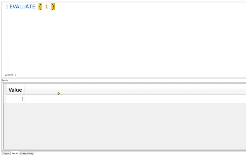 DAX Studio EVALUATE Kata Kunci: Contoh Asas