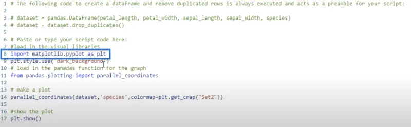 Cara Membuat Plot Koordinat Selari Dalam Python