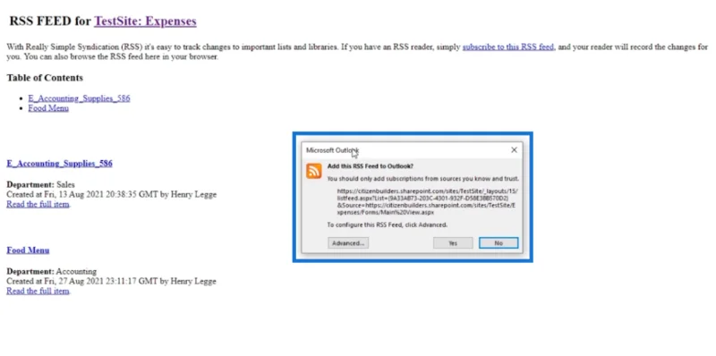 Suapan RSS Dalam SharePoint: Gambaran Keseluruhan