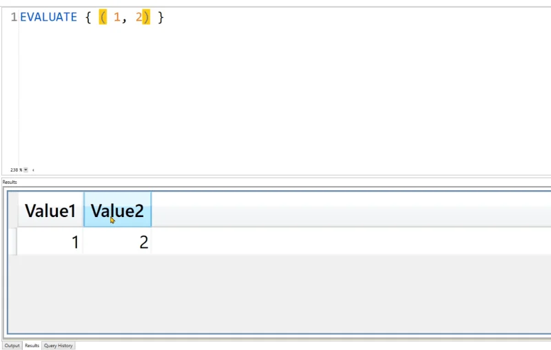 DAX Studio EVALUATE Kata Kunci: Contoh Asas